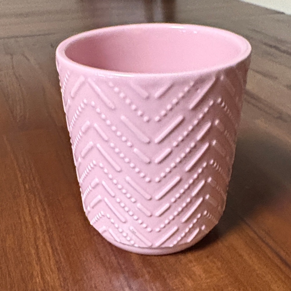 Pink Textured Ceramic Vase/Pot